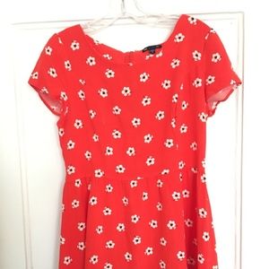 Gap Red Floral Dress